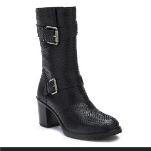 MATISSE LONE MOTO women black leather BOOTS NEW